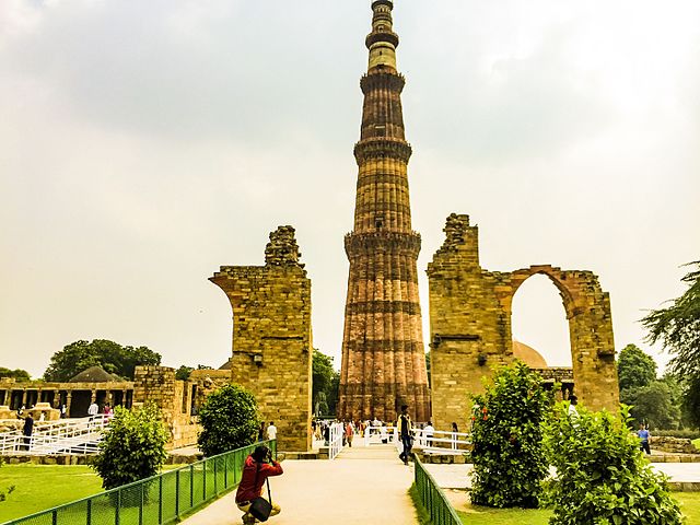 Qutub Minar visit during One Day Local Sightseeing Tour Of Delhi